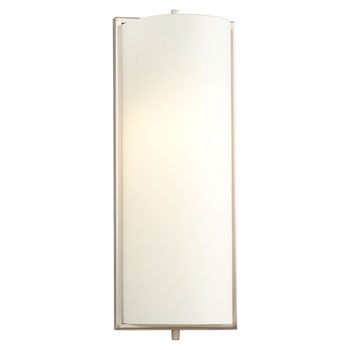 Brushed Nickel LED Wall Sconce with Satin White Glass - 3000K, 12W, 798 Lumens, Dimmable, ENERGY STAR – Made to Order, Wall Lights & Sconces, Galaxy Lighting - Maple Electric Supply 