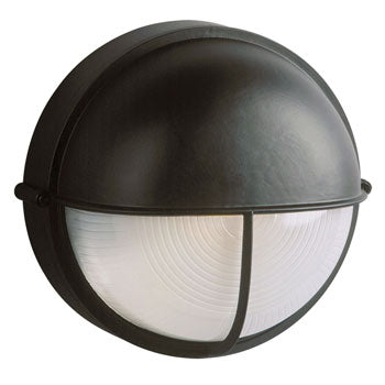 L305561BK010A1 - LED Outdoor Marine Wall Light, Black Cast Aluminum, Frosted Glass, 12W, 3000K, 798 Lumens, ENERGY STAR, Outdoor Lighting, Galaxy Lighting - Maple Electric Supply 