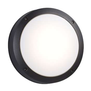 L323311BK - 8-5/8" Round Outdoor Black AC LED Light, Dimmable, 1200 Lumens, 3000K, 15W, Outdoor Lighting, Galaxy Lighting - Maple Electric Supply 