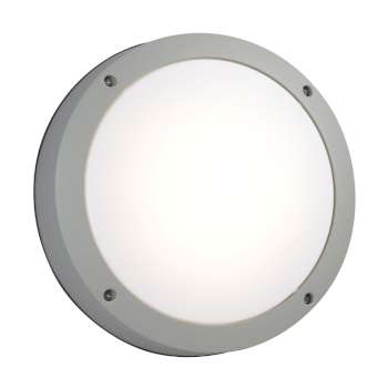 L323311MS - 8-5/8" Round Outdoor Matte Silver LED Light, 15W, 1200 Lumens, Dimmable, 3000K, Outdoor Lighting, Galaxy Lighting - Maple Electric Supply 