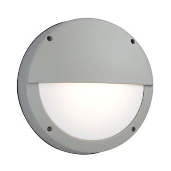 L323331MS - 8-5/8" Matte Silver Outdoor LED Light, Dimmable, 1200 Lumen, 3000K, Polycarbonate Lens, Outdoor Lighting, Galaxy Lighting - Maple Electric Supply 