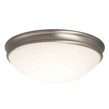 L613335BN024A1 LED Flush Mount Ceiling Light, Brushed Nickel, Opal White Glass, 24W, ENERGY STAR, Dimmable, Ceiling Fixtures, Galaxy Lighting - Maple Electric Supply 