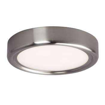 L622031BN Brushed Nickel Ceiling Light - 20W 3000K LED, Dimmable, White Acrylic Lens, 11" Diameter, Ceiling Fixtures, Galaxy Lighting - Maple Electric Supply 