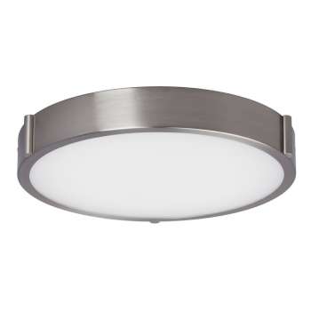 L622052BN Brushed Nickel Ceiling Light - 30W LED, 3000K, Dimmable, 14.75" Dia, White Acrylic Lens, Ceiling Fixtures, Galaxy Lighting - Maple Electric Supply 