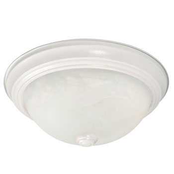 L625031WH010A1 LED Flush Mount Ceiling Light, White Finish with Marbled Glass, 12W, 3000K, 1140 Lumens, ENERGY STAR, Dimmable Optional, Ceiling Fixtures, Galaxy Lighting - Maple Electric Supply 