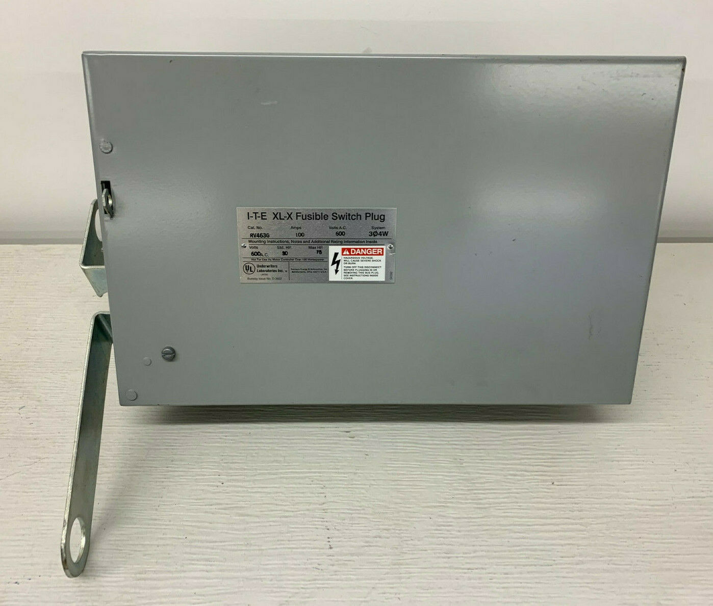 Siemens RV463G Low Voltage I-T-E Fusible Vacu-Break Switch Plug - Maple Electric Supply 