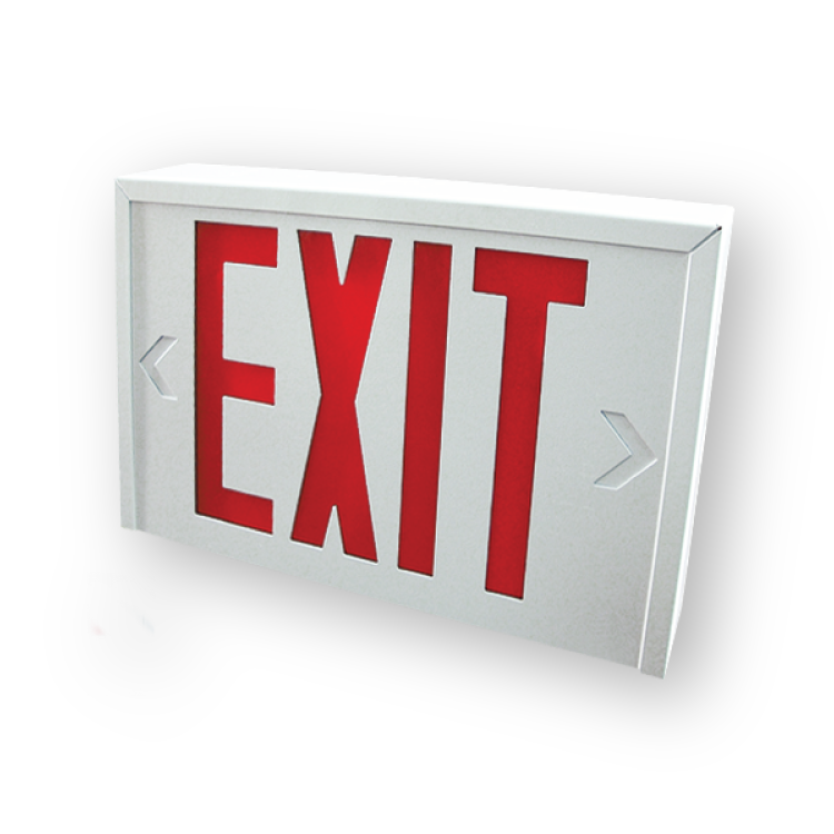 Exit Steel U-Face Led Udc Wht, LIGHTING, STANPRO - Maple Electric Supply 