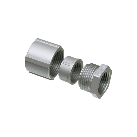 1/2" 3-Piece Coupling - Zinc Die-Cast by Arlington, , ARLINGTON - Maple Electric Supply 