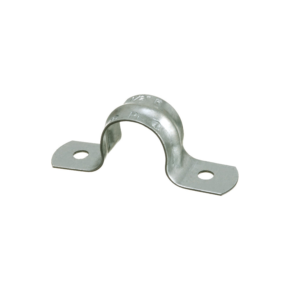 4" 2 Hole Strap - Arlington Plated Steel Rigid Snap-On
