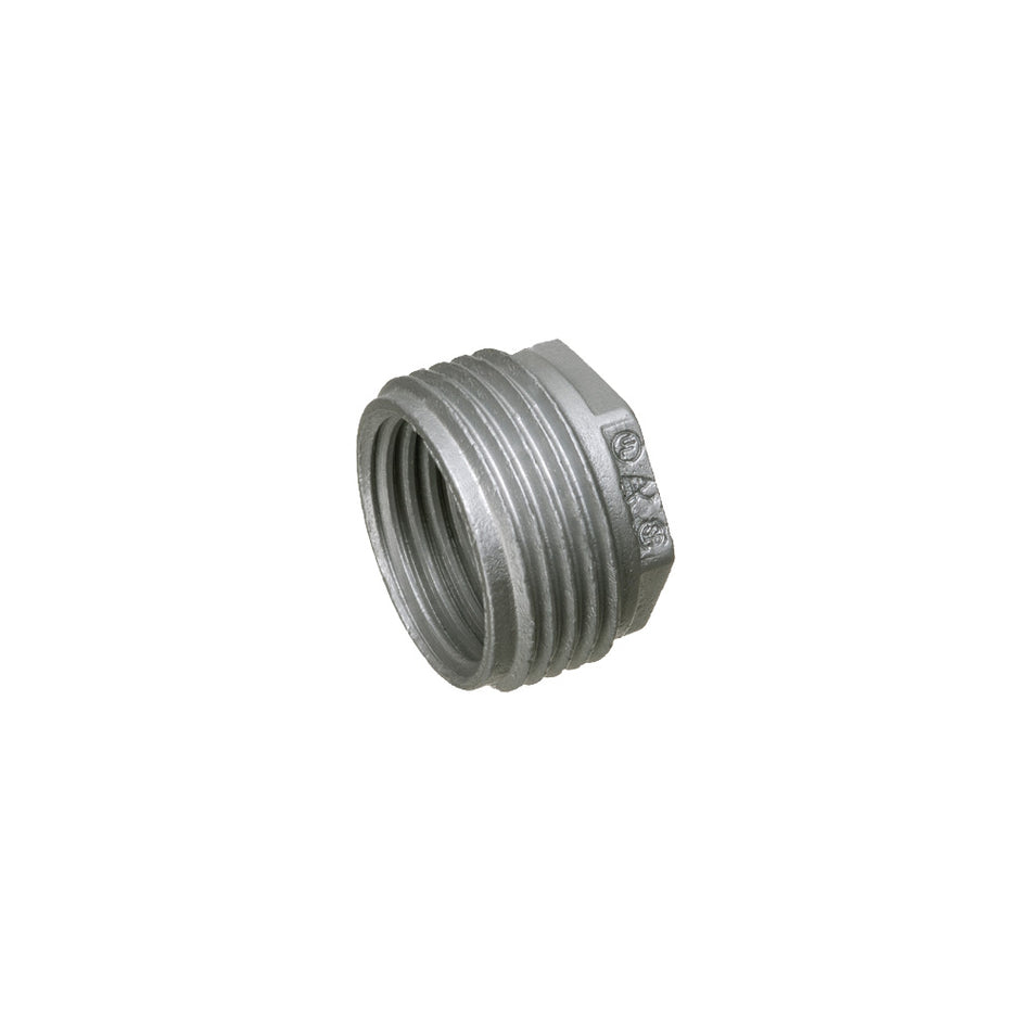 Arlington 1-1/2"X1" Red. Bushing, Zinc Die-Cast Hex Head