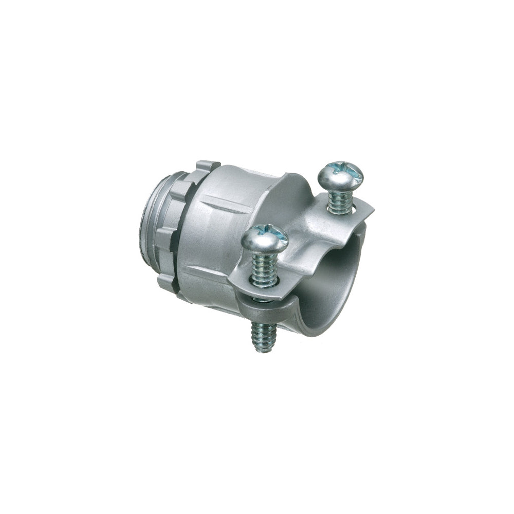 Arlington 1-1/4" 2 Scw Ins Fl Cn - Zinc Die-Cast Knockout Connector