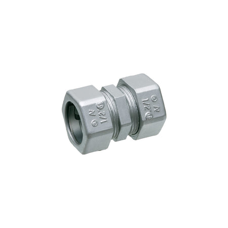 Arlington 1-1/4" EMT Comp. Coup., Zinc Die-Cast, Concrete/Rain Tight