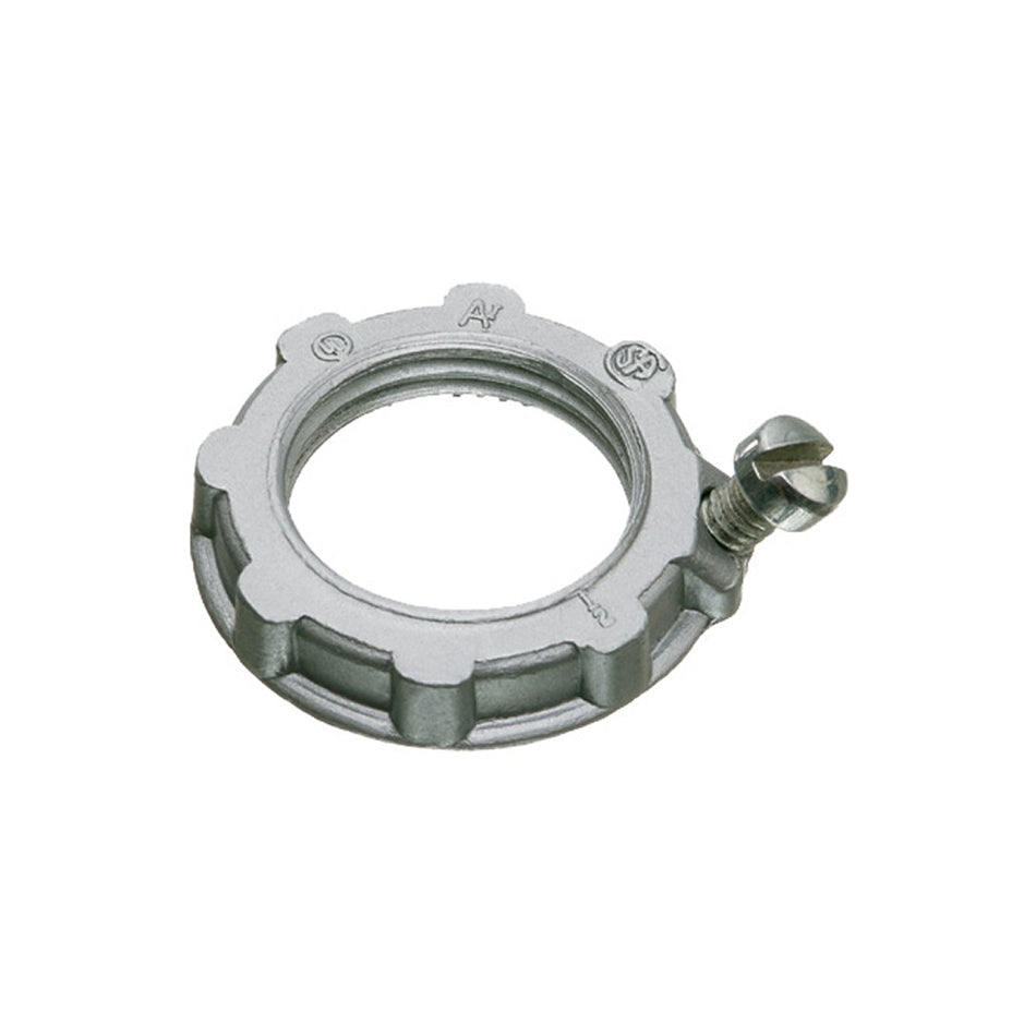Arlington 1-1/4" Grounding Lknt - Zinc Die Cast Locknut for Rigid Conduit