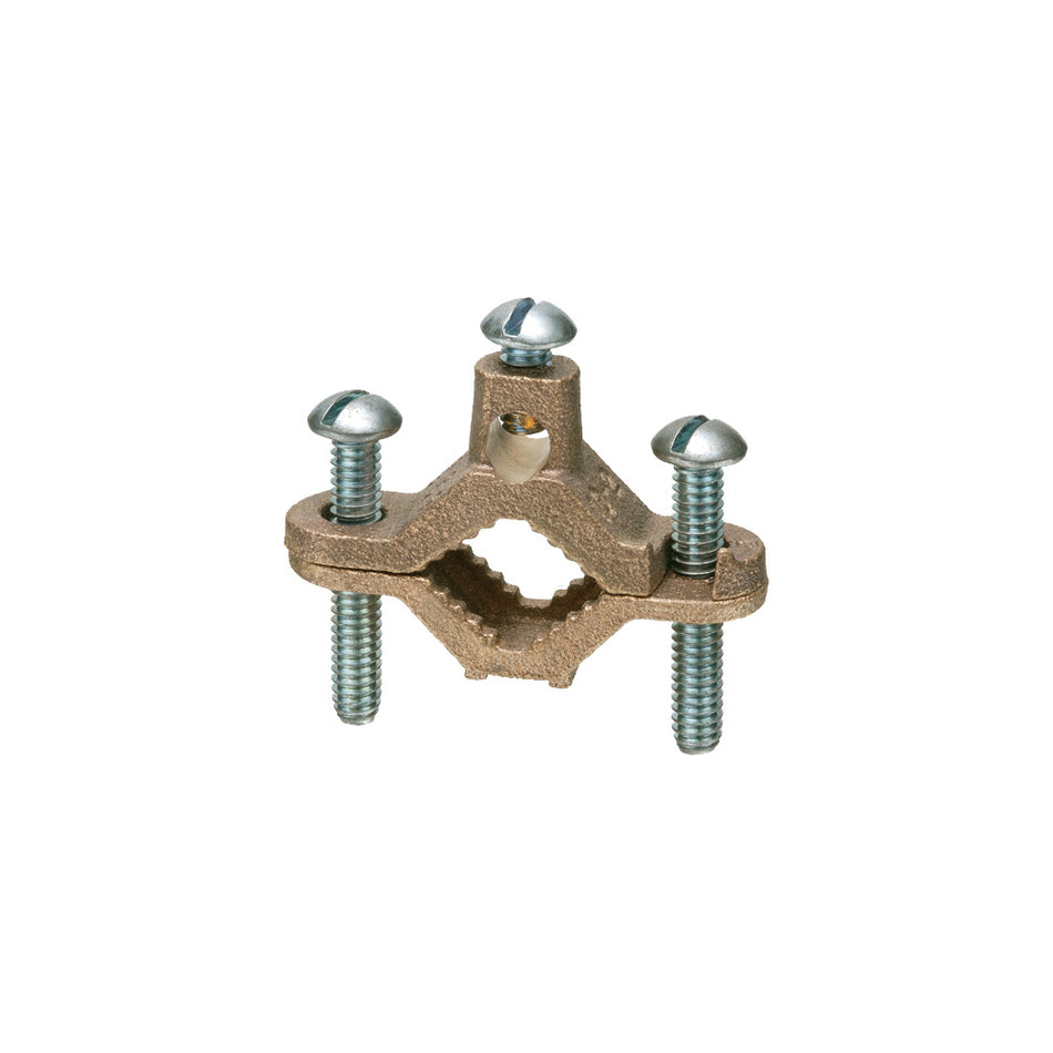 Arlington 1-1/4" To 2" Brass Grd.Clamp - Solid Brass Ground Clamp