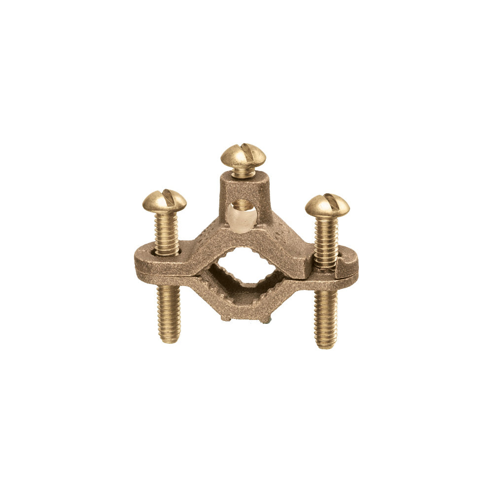 Arlington 1/2-1" Br Gd Clm Br Sc - Solid Brass Ground Clamp
