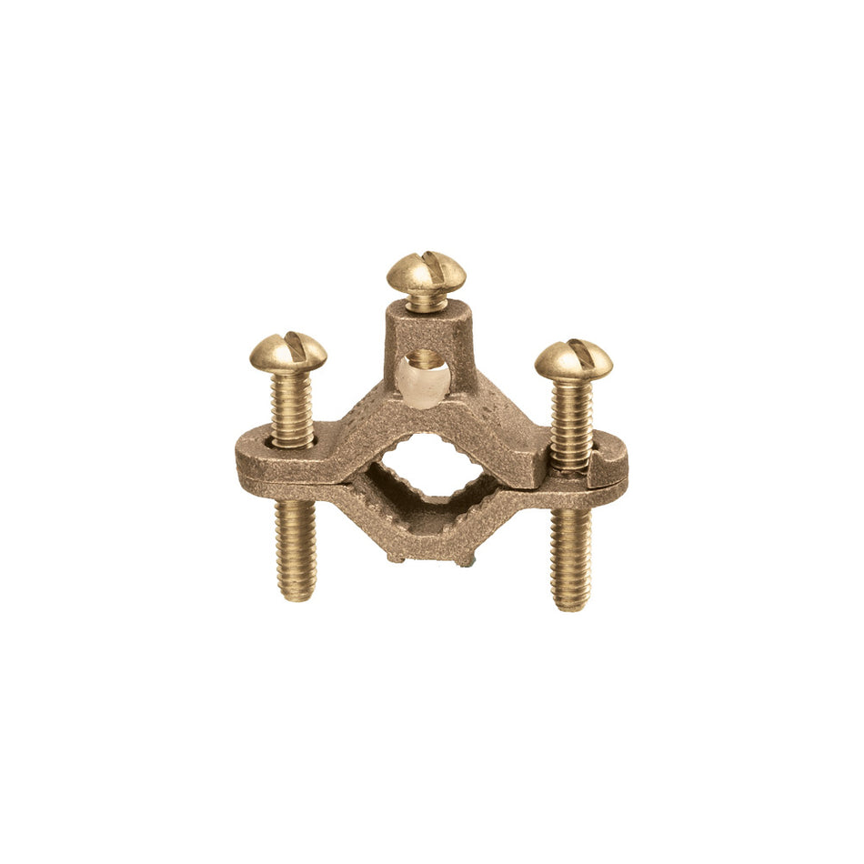 Arlington 1/2-1" Br Gd Clm Br Sc - Solid Brass Ground Clamp
