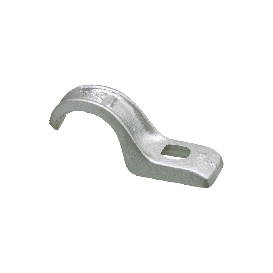 Arlington 1/2" 1 Hole M.I. Strap - Rigid Conduit Support (50-Pack)