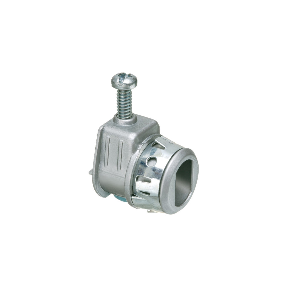 Arlington 1/2" 1Scw Zinc Die-Cast Connector for Cables