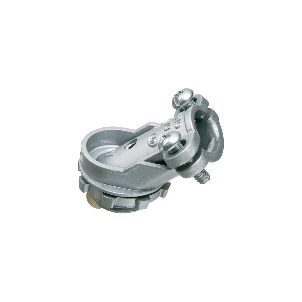 Arlington 1/2" 45 Deg Flex Conn - Zinc Die-Cast Cable Connector