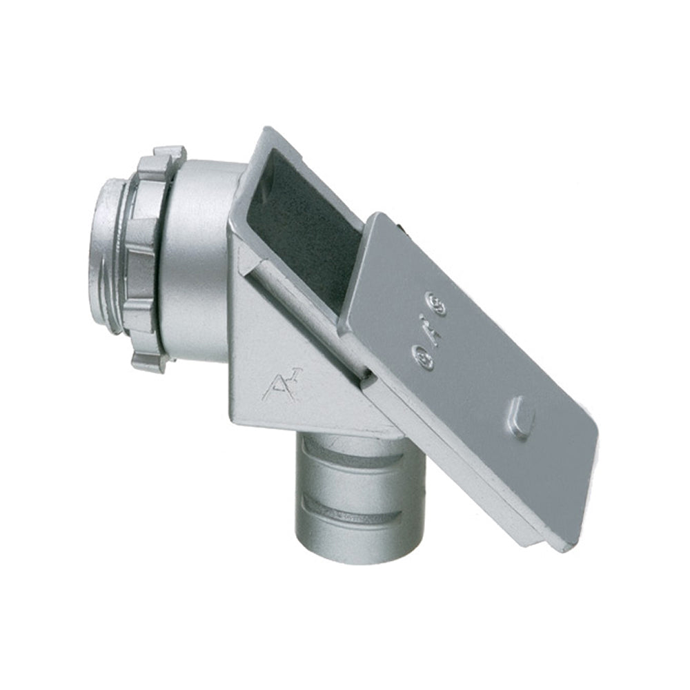 Arlington 1/2" 90° Flex Conduit Connector, Zinc,