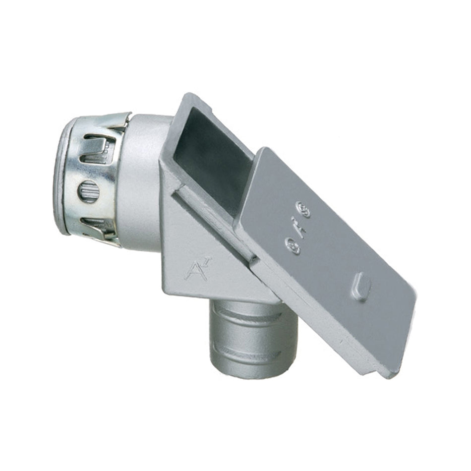 Arlington 1/2" 90 Fx Connector, Spring Steel, Sliding Cover
