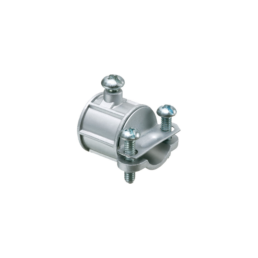 Arlington 1/2"EMT to 3/8" Flex CP Coupling - Zinc Die-Cast