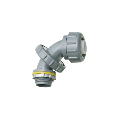 Arlington 1/2" PVC LT Connector 0-90° Non-Metallic, Black
