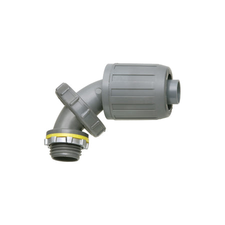 Arlington 1/2" PVC LT Zero to 90 Snap2It Connector, Non-Metallic