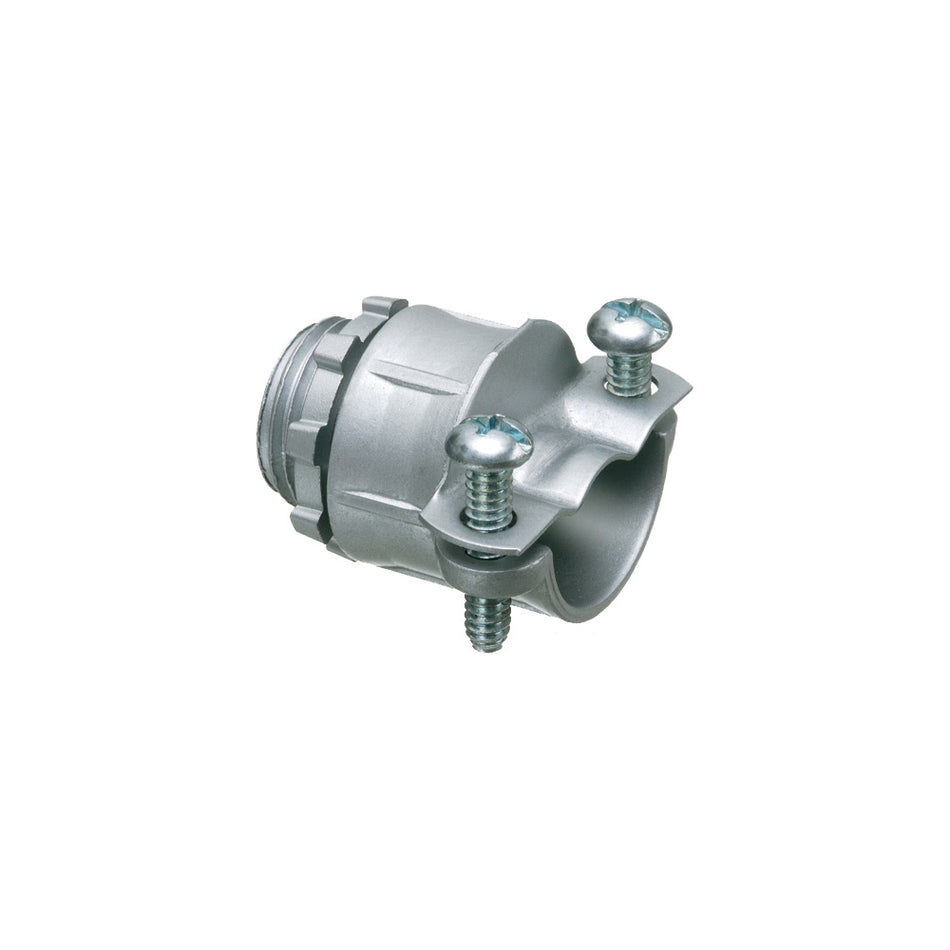 Arlington 1" 2-Screw Flex Conn - Zinc Knockout Connector, , ARLINGTON - Maple Electric Supply 