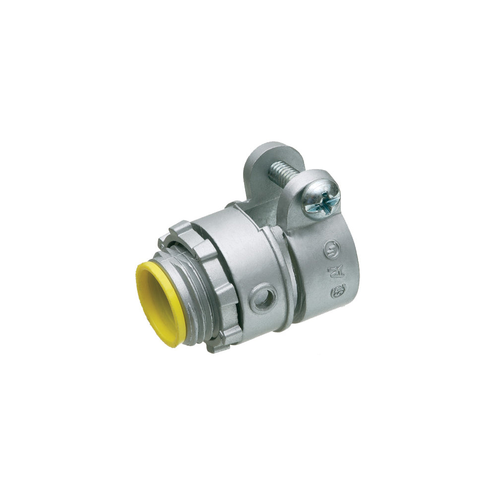 Arlington 1" Flex Conn Insul Squeeze Connector, Zinc Die-Cast