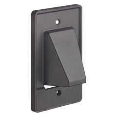 Arlington 1G 2Pcs Reversible Cable Plate - Black, Single Gang