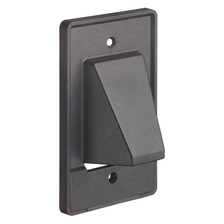 Arlington 1G 2Pcs Reversible Cable Plate - Black, Single Gang