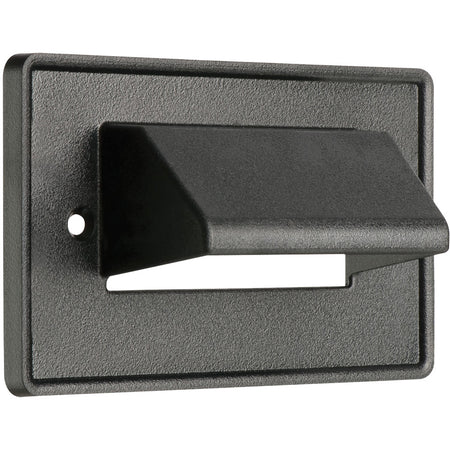 Arlington 1G Horz Scoop Plt/Blk Reversible Cable Plate White