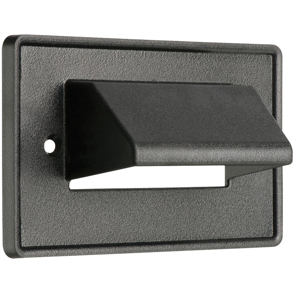 Arlington 1G Horz Scoop Plt/Blk Reversible Cable Plate White