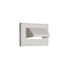 Arlington 1G Horz Scoop Plt/Wht - Reversible Cable Entrance Plate