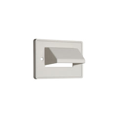 Arlington 1G Horz Scoop Plt/Wht - Reversible Cable Entrance Plate