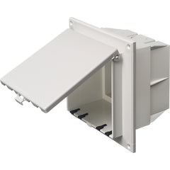 Arlington 2 Gang White Retrofit GC - Weatherproof Low Profile Cover