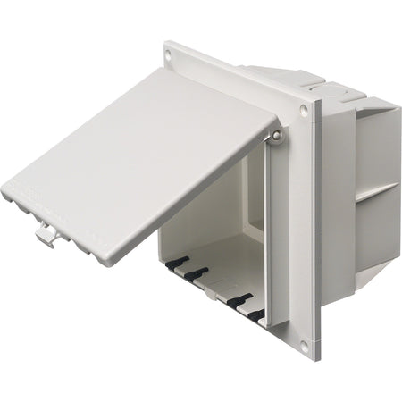 Arlington 2 Gang White Retrofit GC - Weatherproof Low Profile Cover