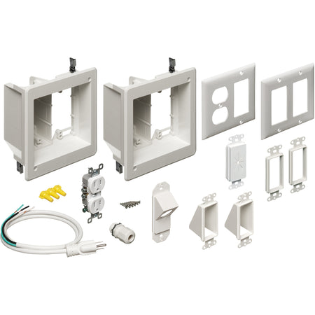 Arlington 2 Recessed TV Box Kit - Power & Low Voltage Bridge