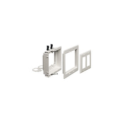 Arlington 2G Low Volt. Mtg Brack Wh - Recessed, Paintable, 2-Gang