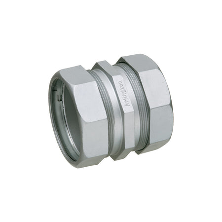 Arlington 3-1/2" EMT Comp. Coupling - Zinc Die-Cast, Rain Tight, , ARLINGTON - Maple Electric Supply 