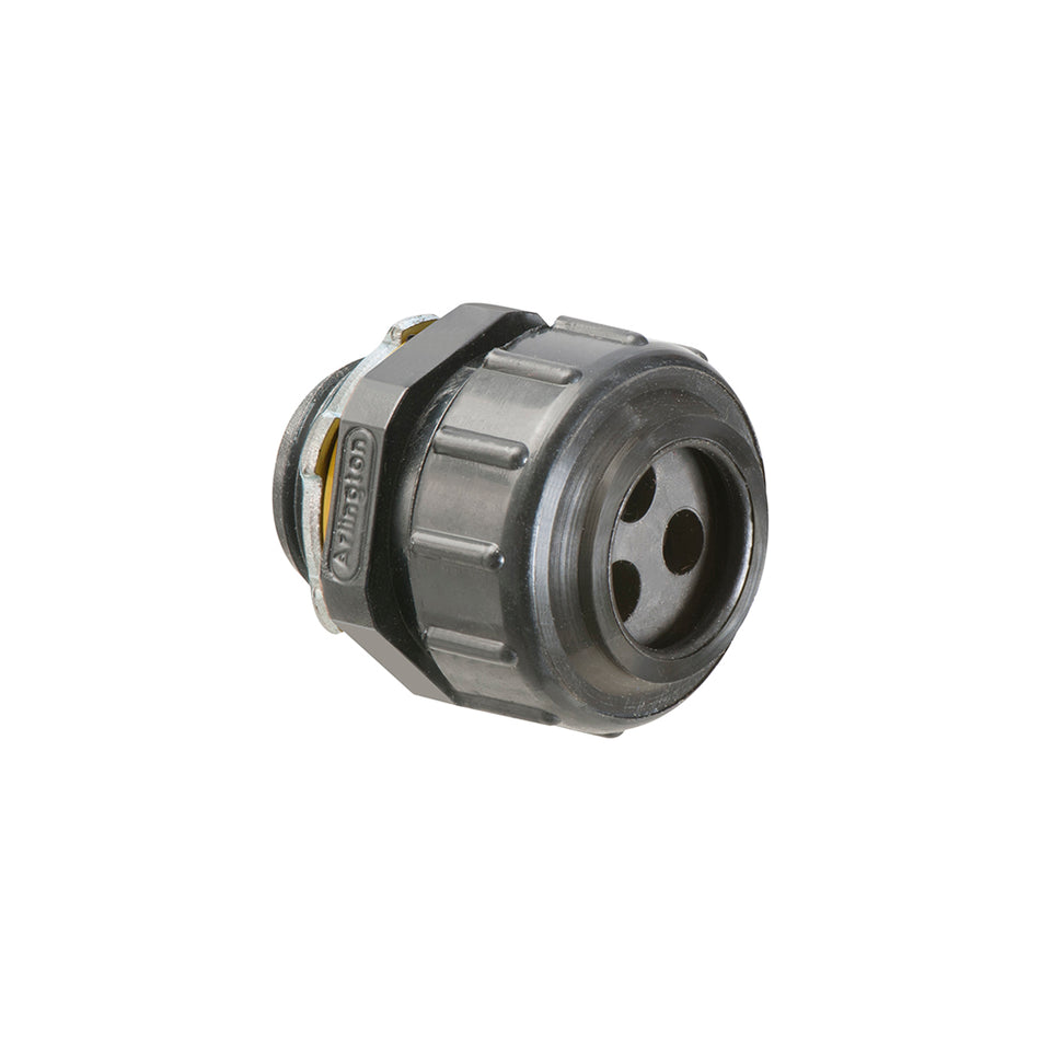 Arlington 3/4" 3-Hole Strt Conn - Non-Metal Photovoltaic Cable Connector