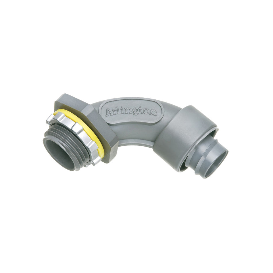 Arlington 3/4" 90 Screw On Nmlt Connector - Liquid Tight