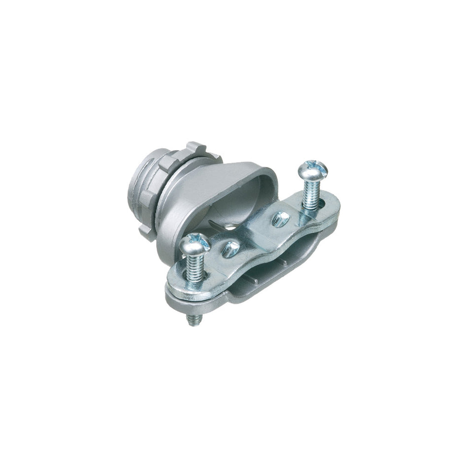 Arlington 3/8" Duplex Nm-Bx-Ac-Mc Zinc Connector, 25 Pack
