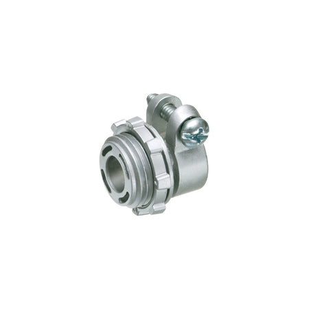 Arlington 3/8" Flex Conn Rnd End - Zinc Die-Cast, Tight Seal