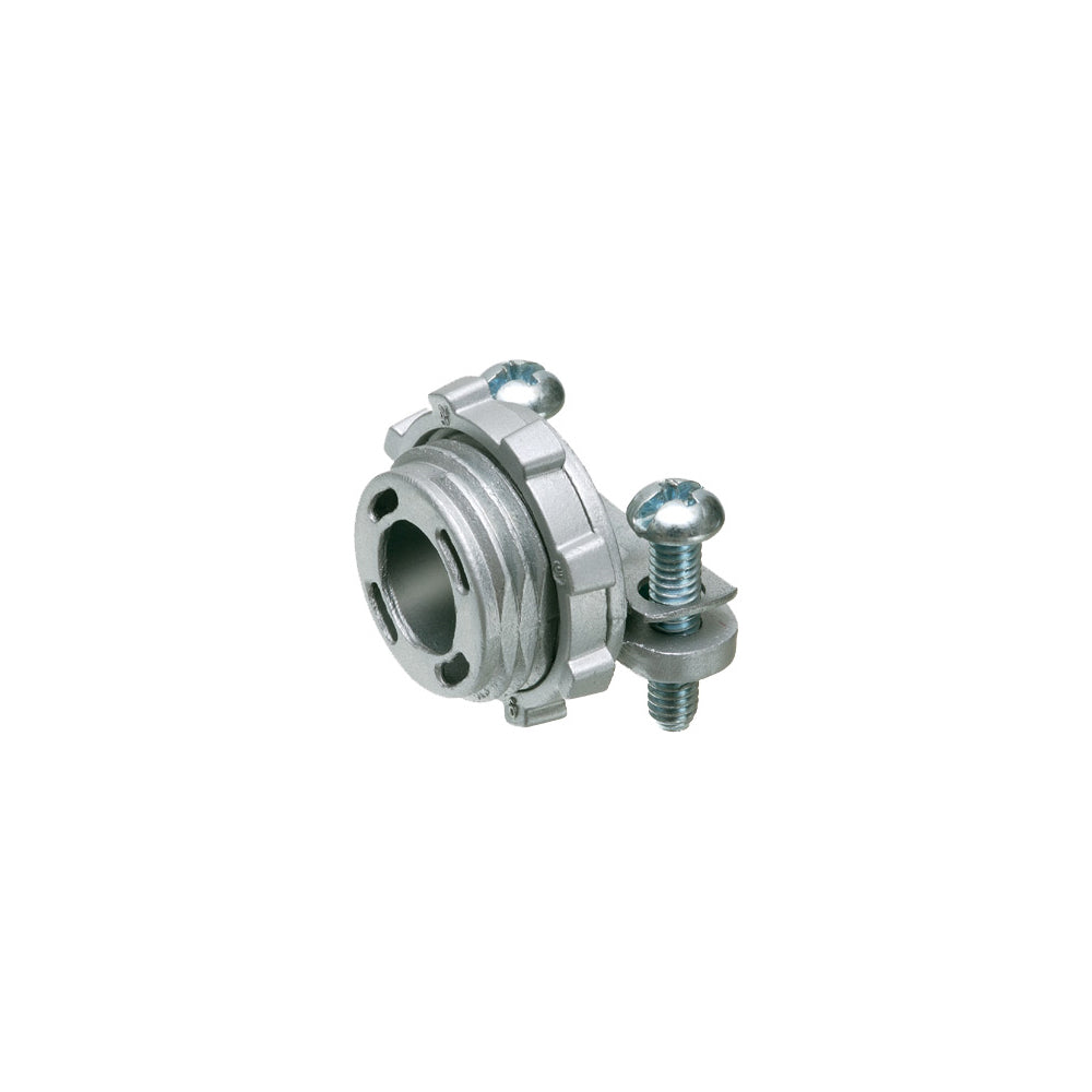 Arlington 3/8 Mc-Bx Conn W/Rnd Zinc 1/2" Knockout Connector