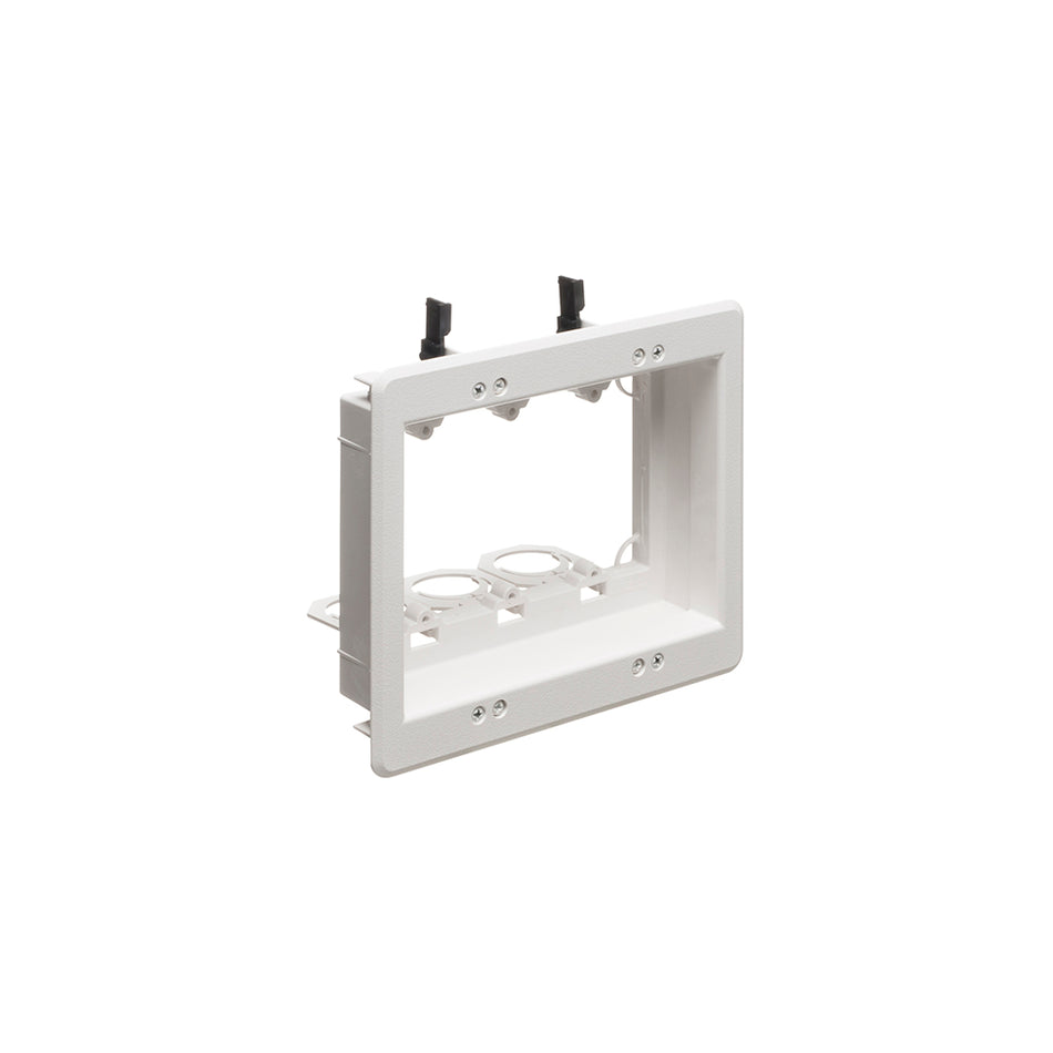 Arlington 3G Low Volt. Mtg Brack Wh - Paintable 3-Gang Bracket
