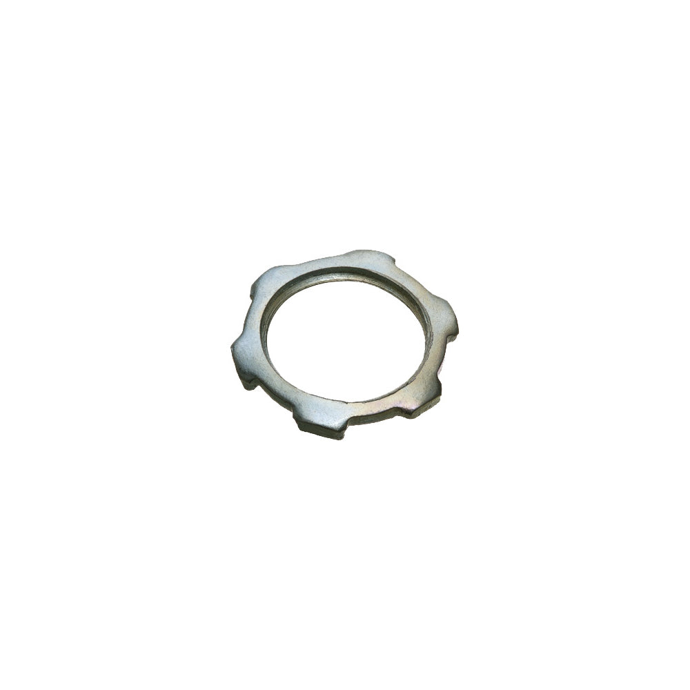 Arlington 4" Conduit Locknut - 25 Pack Plated Steel Fittings, , ARLINGTON - Maple Electric Supply 