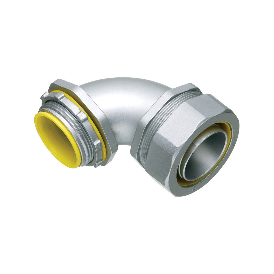 Arlington 4" Lt Angle Conn - Zinc 90° Liquid Tight Connector, , ARLINGTON - Maple Electric Supply 