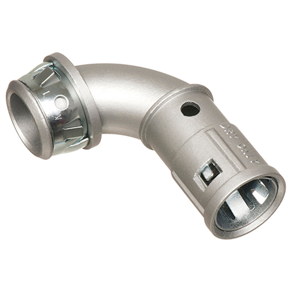 Arlington 90 Deg Snap2It Connect 3/8 - Zinc Die-Cast Cable Connector